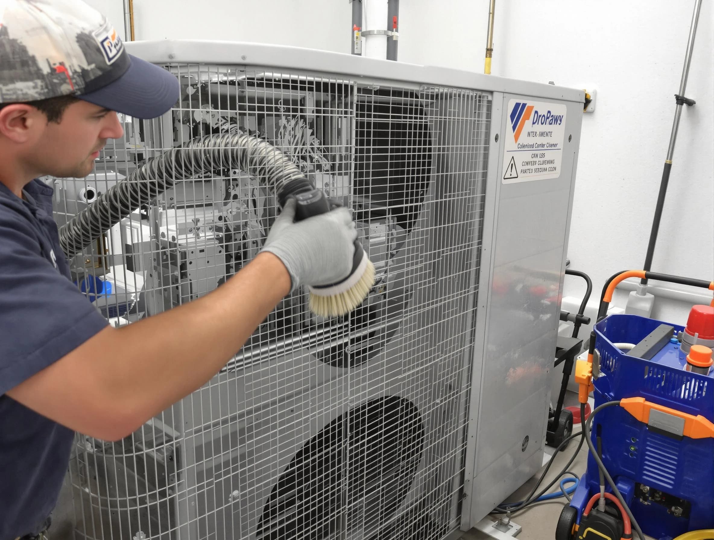 The Pinery Air Duct Cleaning specialist performing precision AC coil cleaning for improved system performance in The Pinery