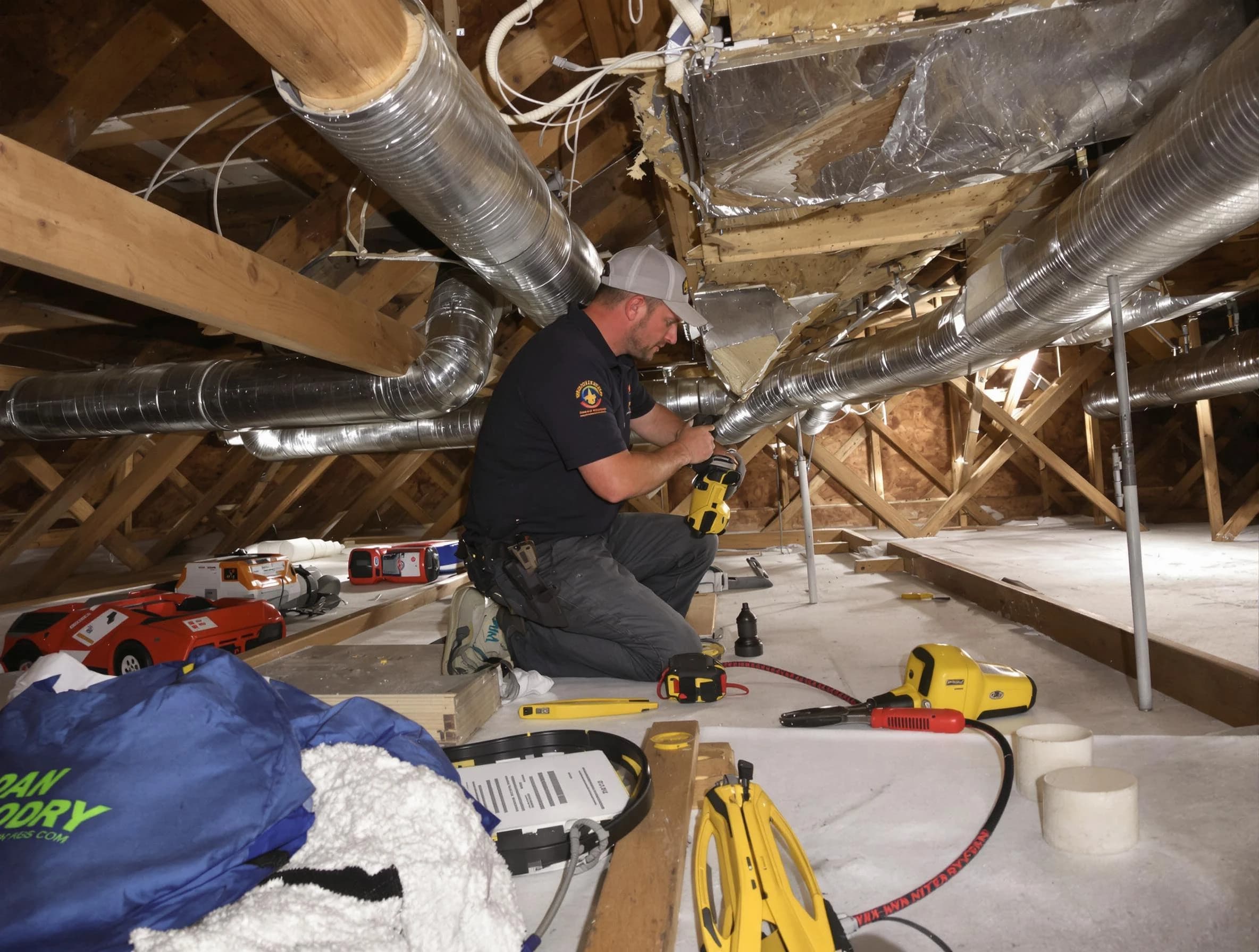 Professional air duct repair by The Pinery Air Duct Cleaning in The Pinery