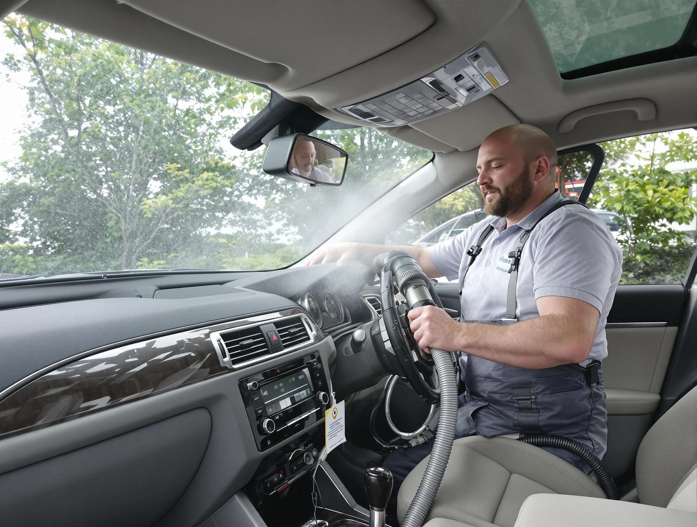 The Pinery Air Duct Cleaning specialist performing professional car duct cleaning in The Pinery