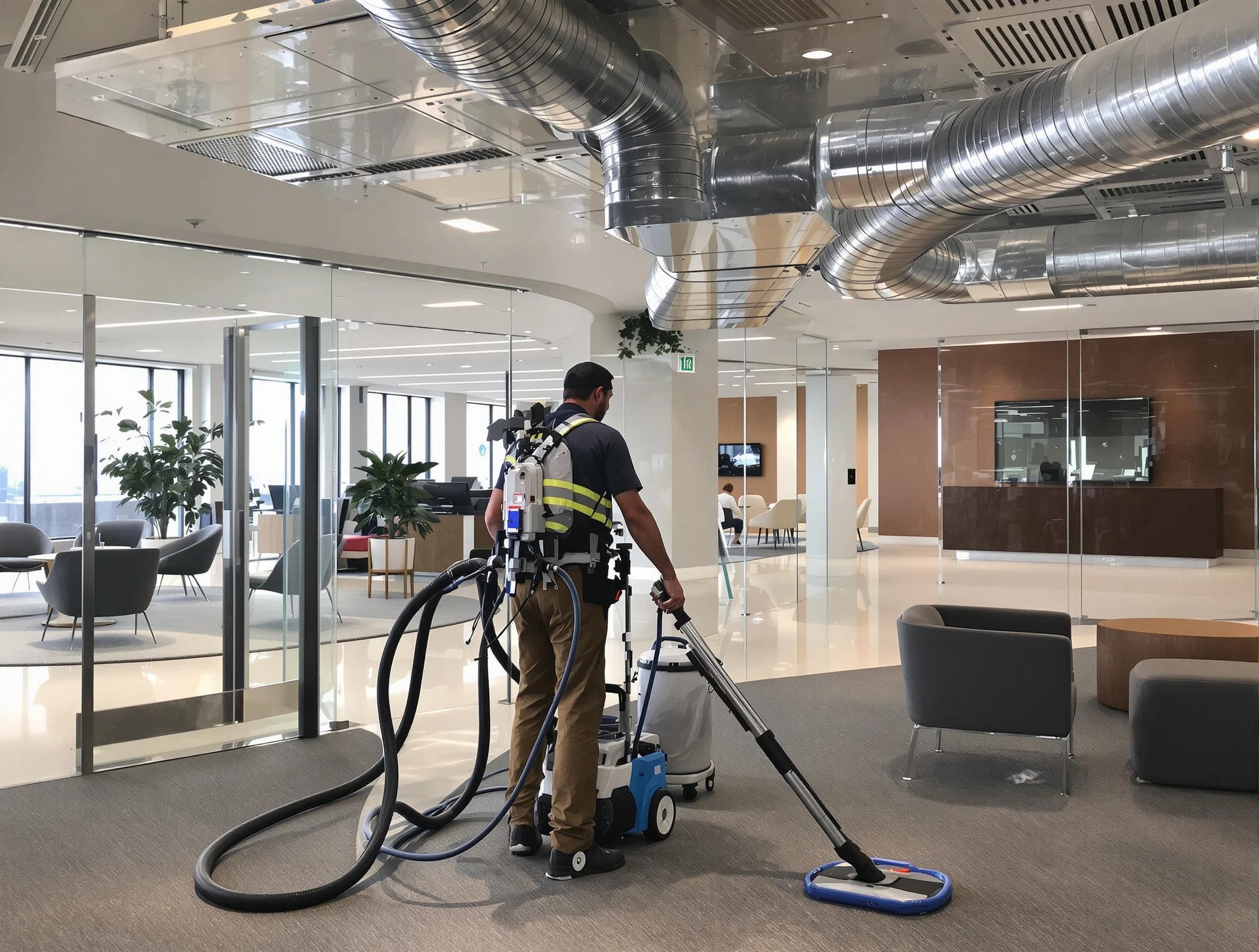 Commercial duct cleaning service by The Pinery Air Duct Cleaning in The Pinery