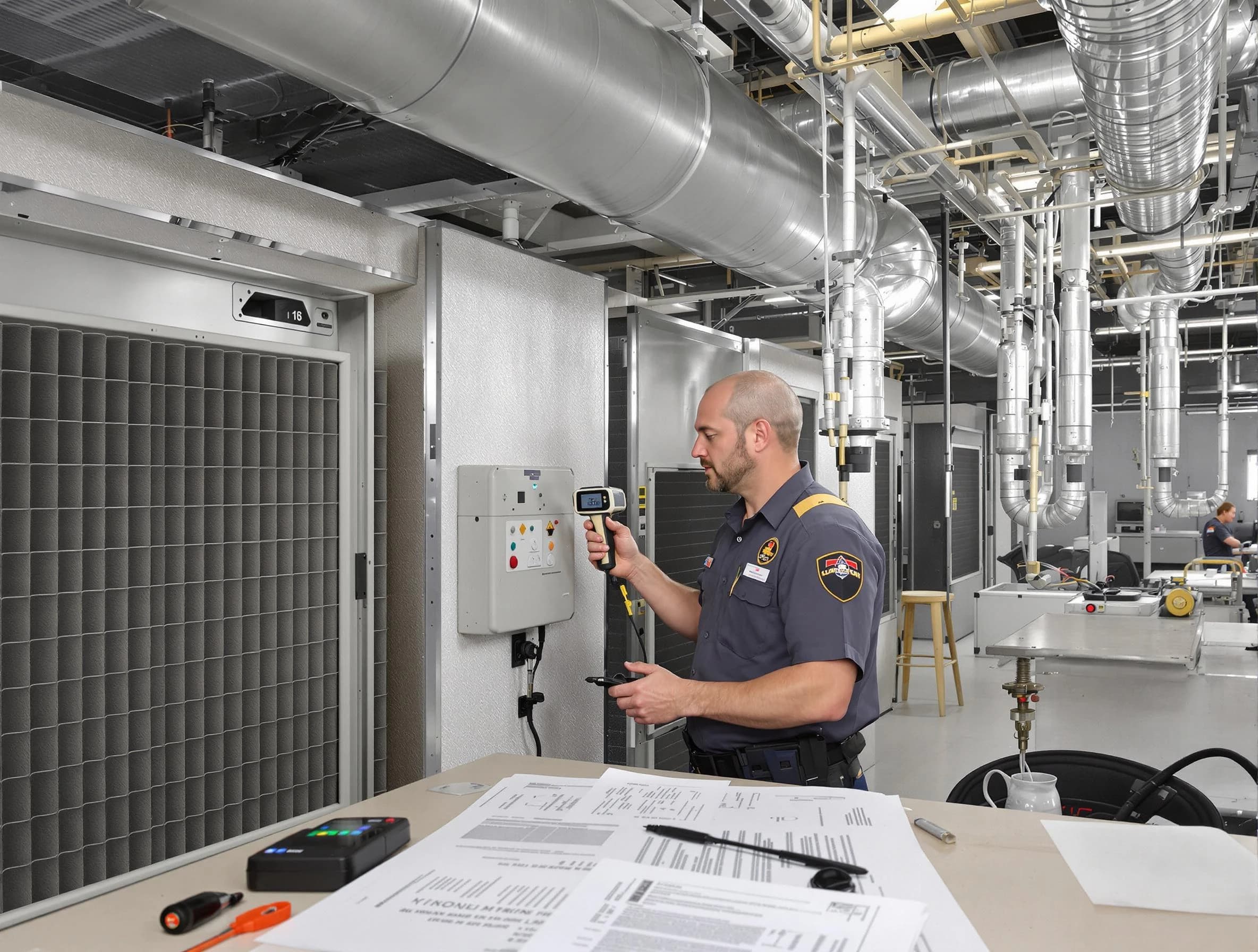 Professional filter system inspection by The Pinery Air Duct Cleaning in The Pinery