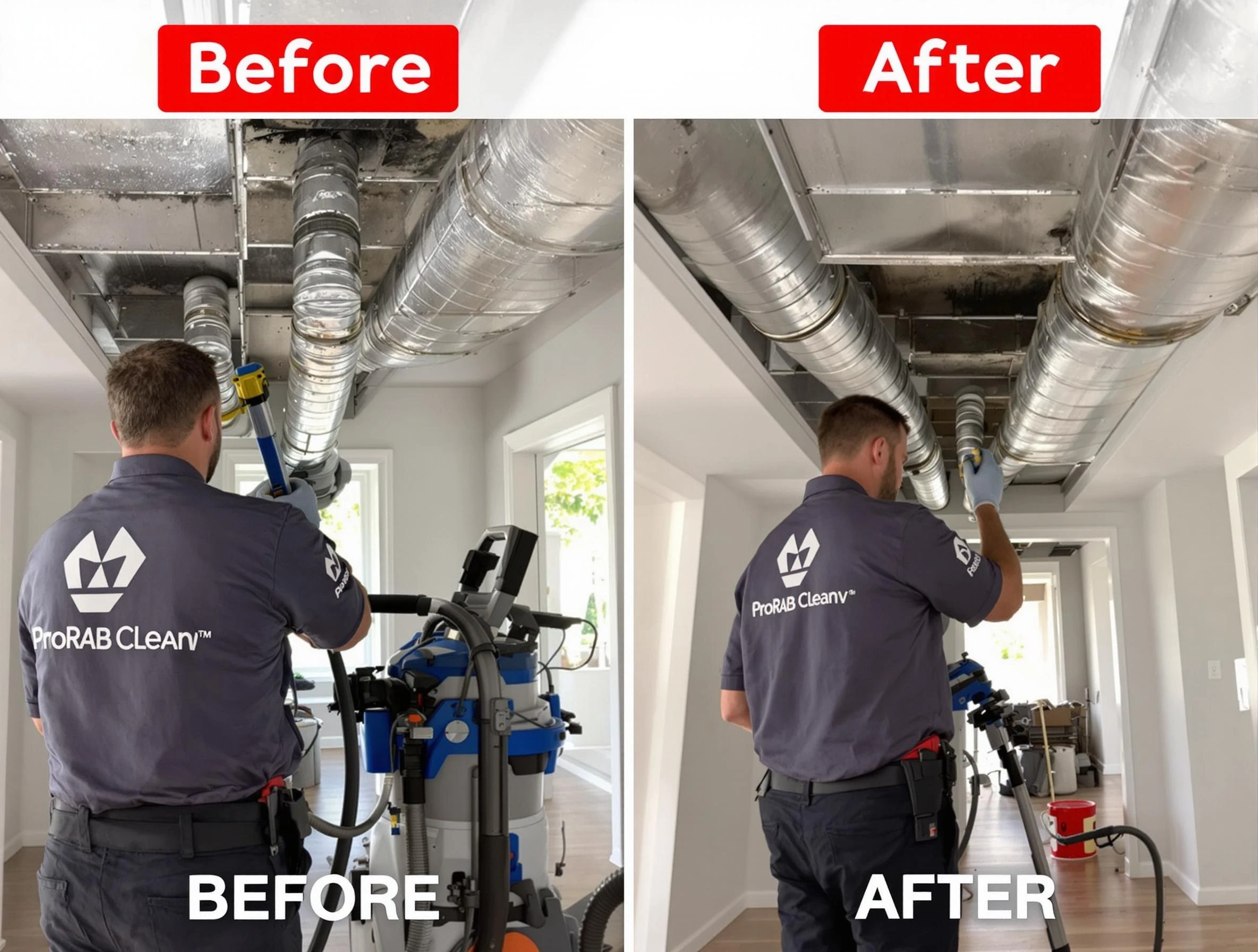 The Pinery Air Duct Cleaning expert performing thorough residential duct cleaning in a The Pinery home